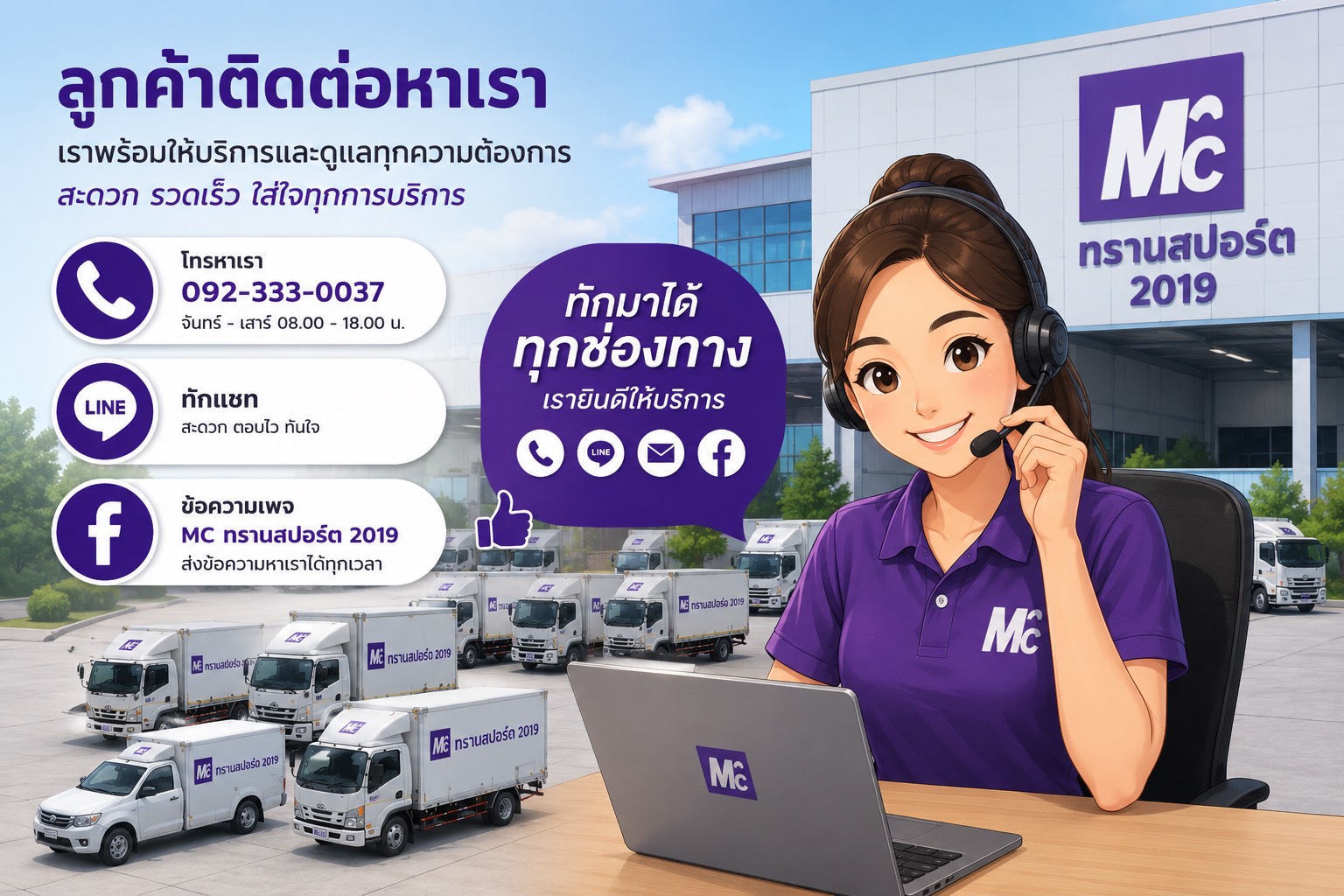 ติดต่อสอบถามราคาค่าขนส่ง